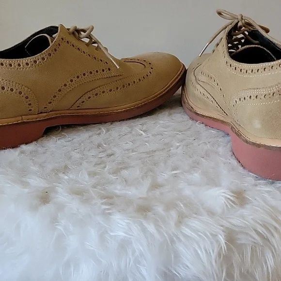Cole Haan Tan Suede Oxfords - Picture 9 of 12